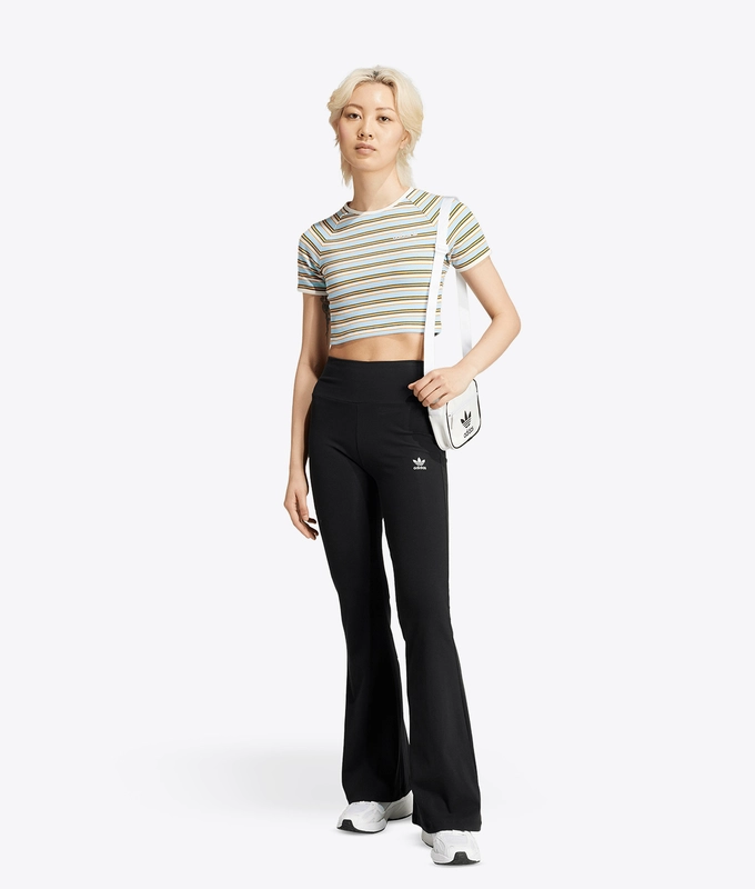 ESSENTIALS RIBBED FLARED LEGGINGS