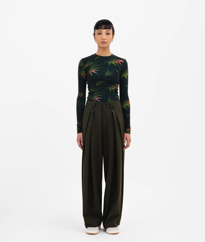 Pleated Pants