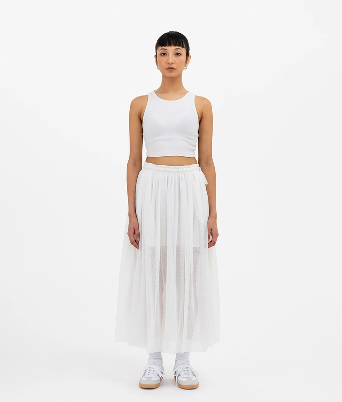 Mesh Bubble Skirt