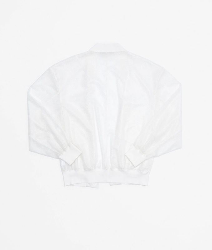 Oversized Mesh Bomber