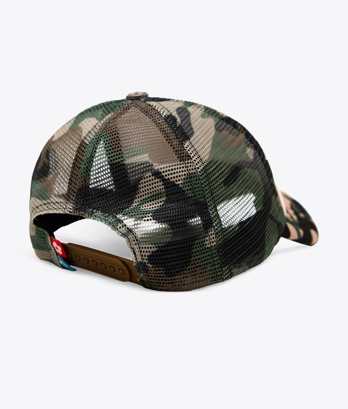 EYE LOGO CAMO TRUCKER CAP