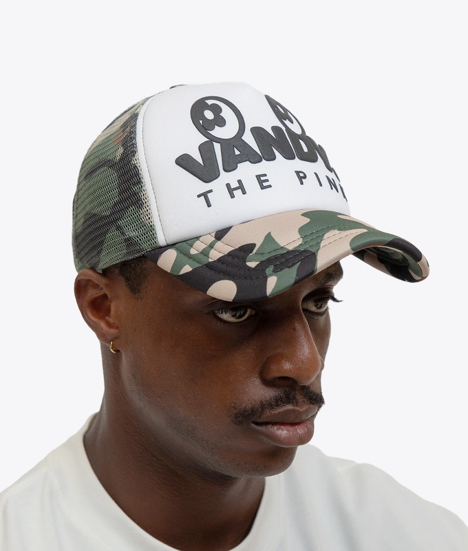 EYE LOGO CAMO TRUCKER CAP