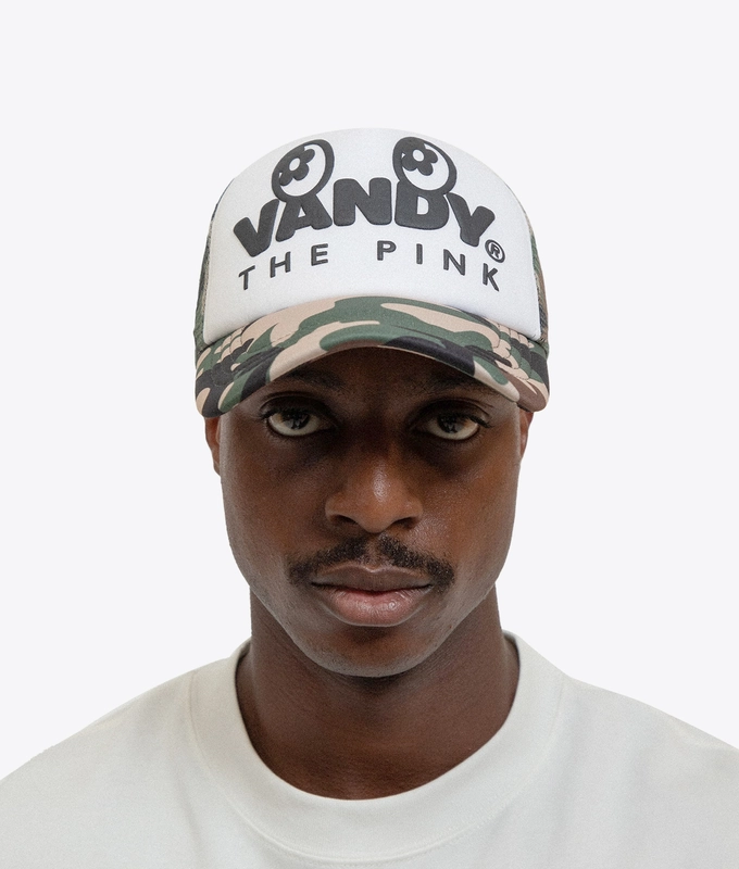EYE LOGO CAMO TRUCKER CAP