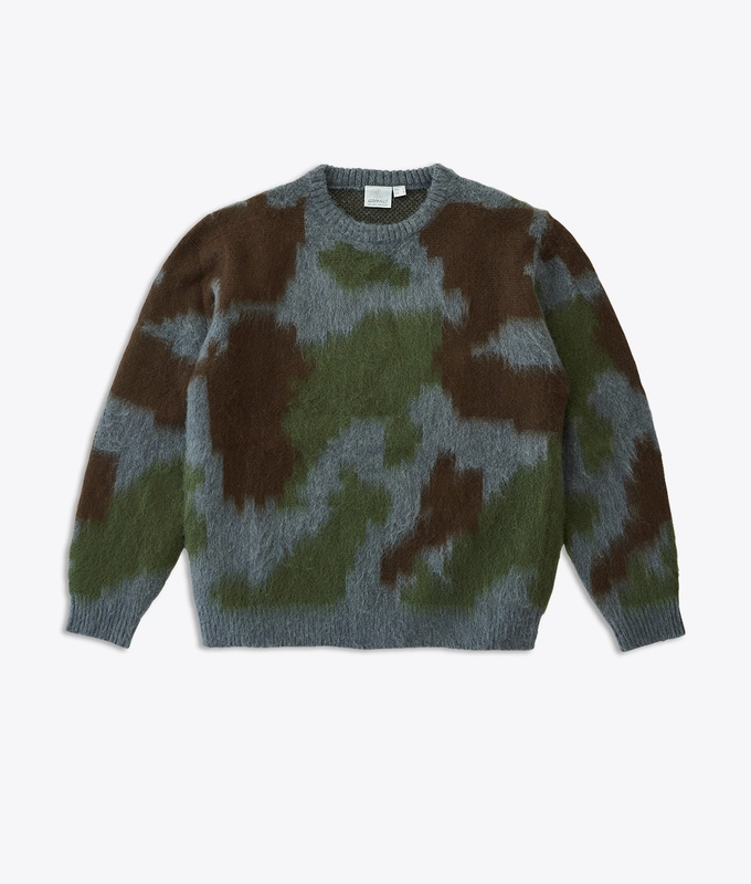 MOHAIR DIGI CAMO SWEATER
