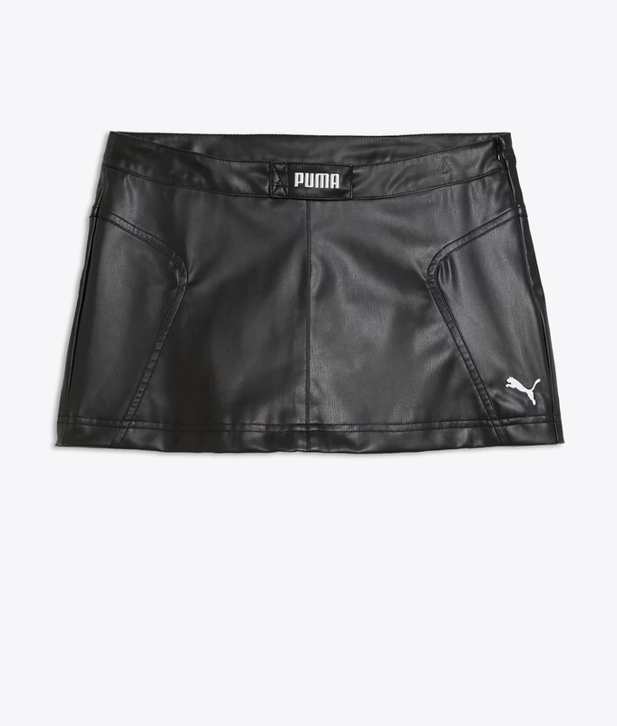 X FUTURE ARCHIVE PLEATHER SKIRT