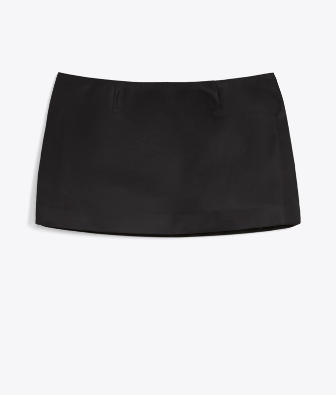 X ROSE SLIM MICRO MINI WOVEN SKIRT