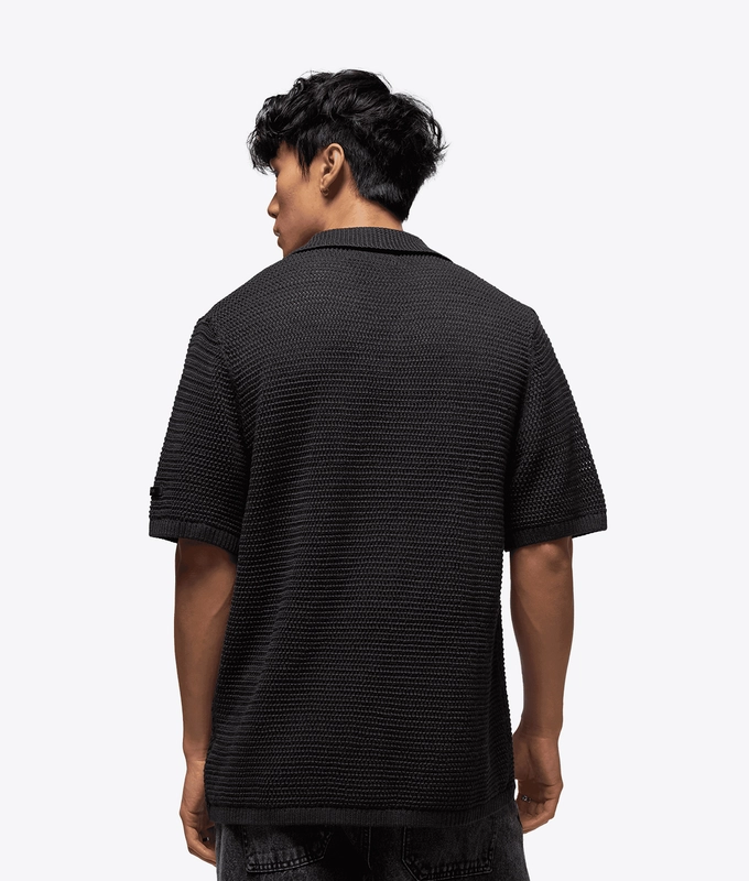 KNIT SHORT SLEEVE TOP