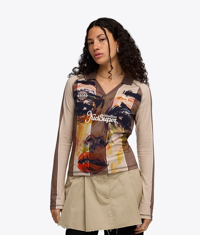 X KIDSUPER PRINTED LONG SLEEVE JERSEY