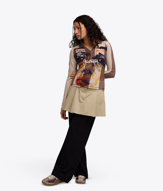 X KIDSUPER PRINTED LONG SLEEVE JERSEY