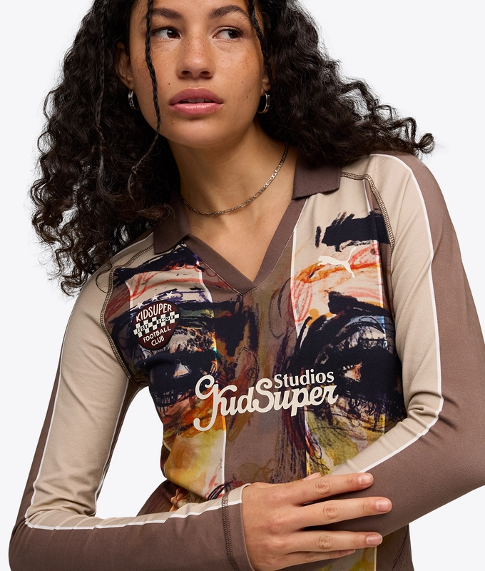 X KIDSUPER PRINTED LONG SLEEVE JERSEY