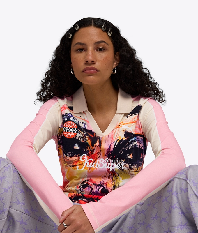 X KIDSUPER PRINTED LONG SLEEVE JERSEY