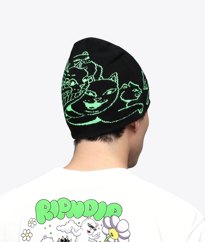 X RIPNDIP REVERSABLE SKULL BEANIE