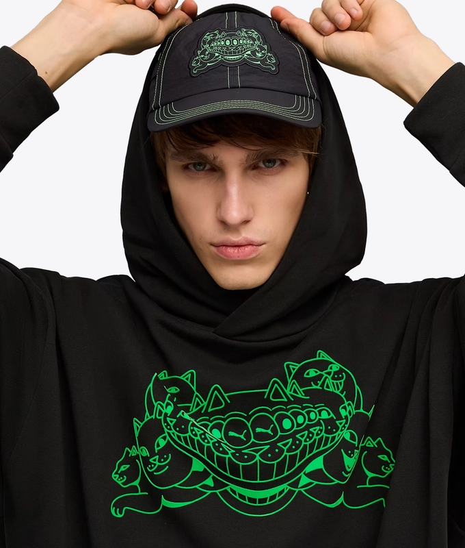 X RIPNDIP GRAPHIC BOXY HOODIE