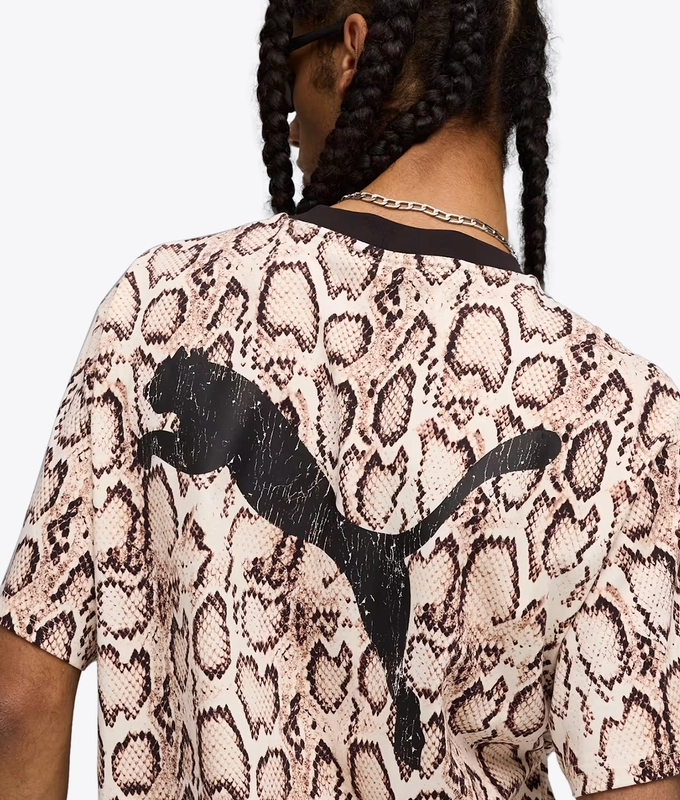 X ASAP ROCKY SNAKESKIN PRINTED TEE