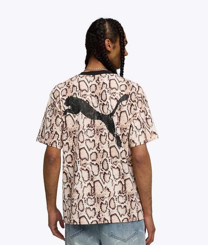 X ASAP ROCKY SNAKESKIN PRINTED TEE