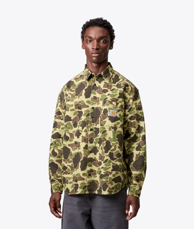 STONE WASHED DUCK CAMO SHIRT