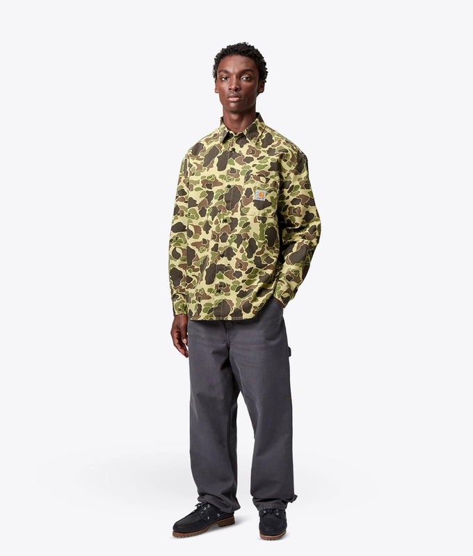 STONE WASHED DUCK CAMO SHIRT