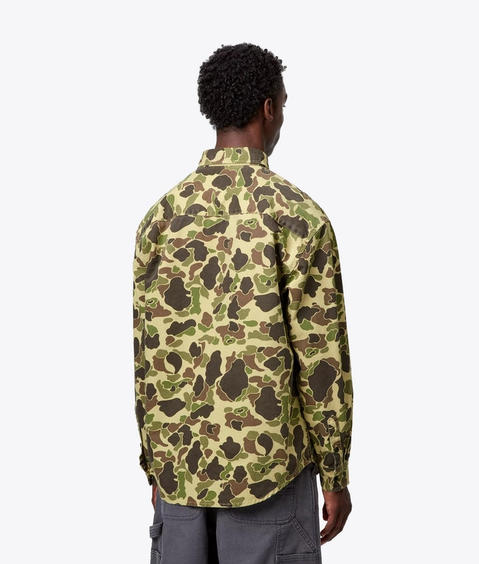 STONE WASHED DUCK CAMO SHIRT