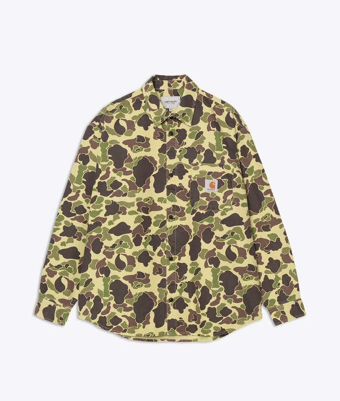 STONE WASHED DUCK CAMO SHIRT
