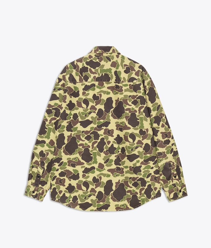 STONE WASHED DUCK CAMO SHIRT