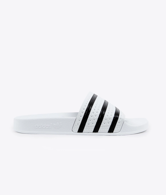  ADILETTE 'WHITE BLACK'