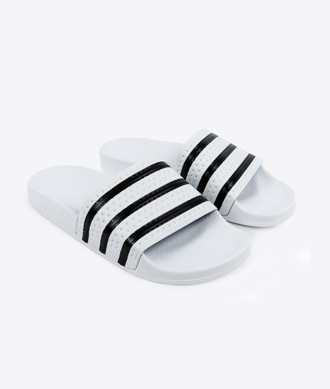 ADILETTE 'WHITE BLACK'
