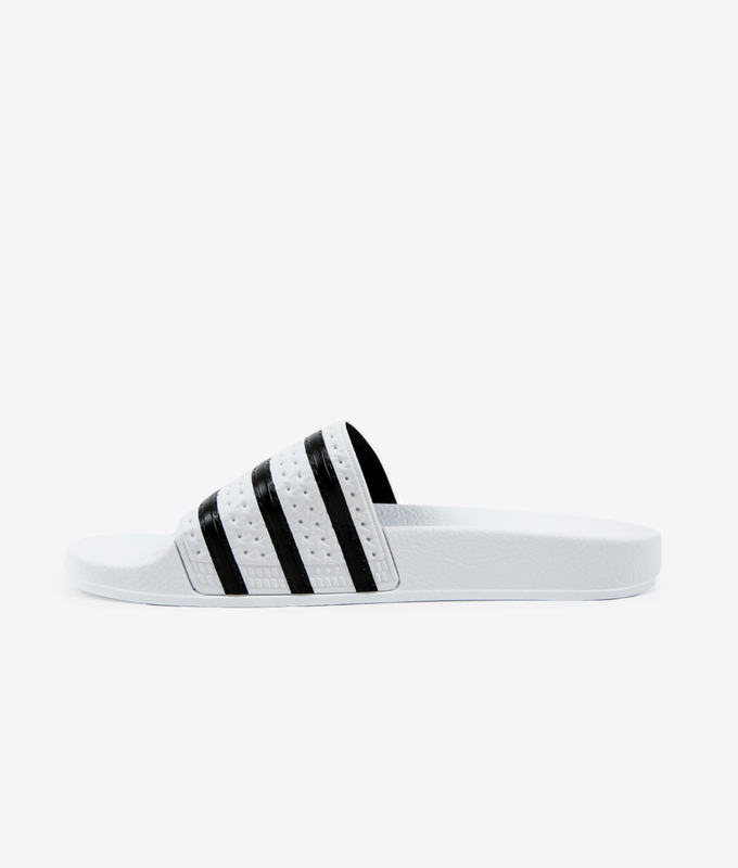  ADILETTE 'WHITE BLACK'