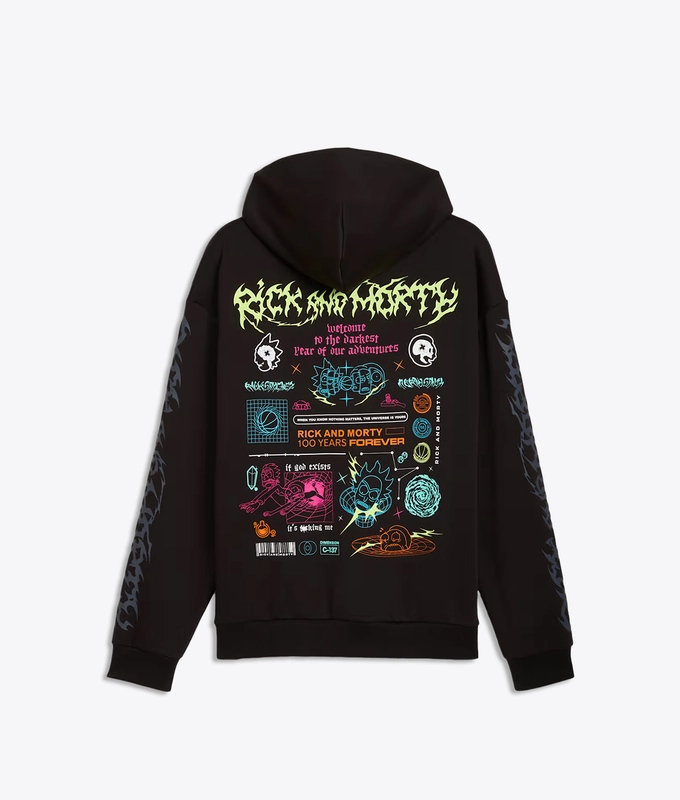 X HOOPS X RICK  MORTY HOODIE