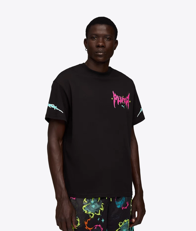 X HOOPS X RICK  MORTY TEE