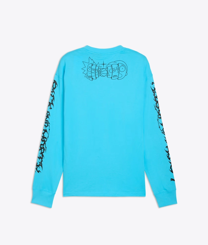 X HOOPS X RICK  MORTY LONG SLEEVE TEE