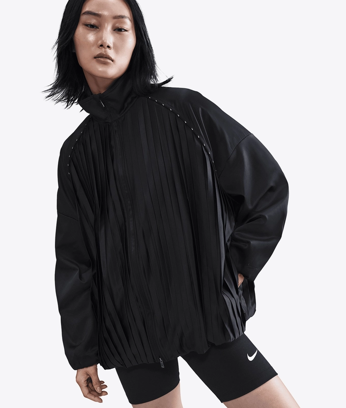 SPORTSWEAR PLEATED TRACK JACKET