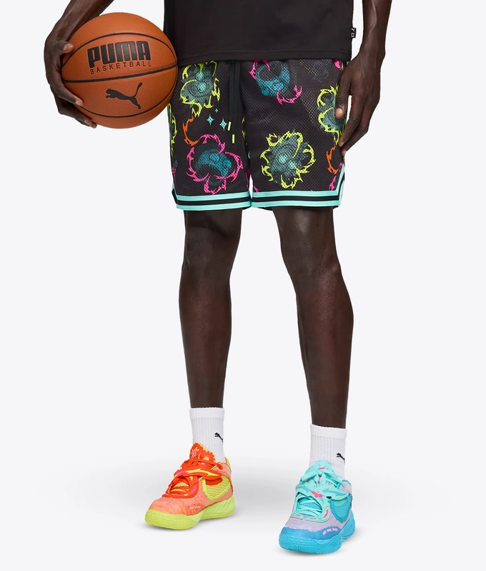 X HOOPS X RICK  MORTY PRINTED SHORT
