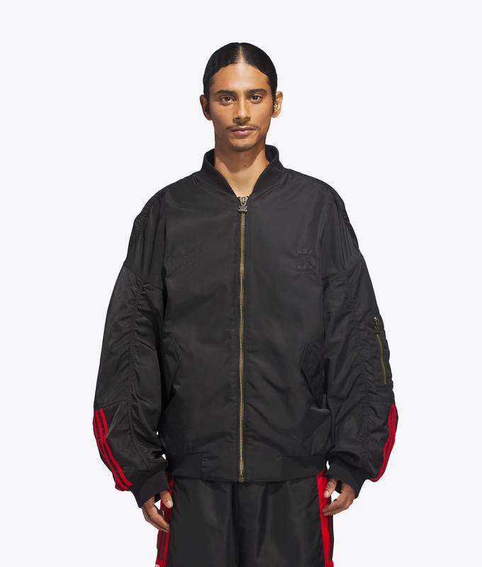 X WILLY CHAVARRIA SATIN BOMBER JACKET