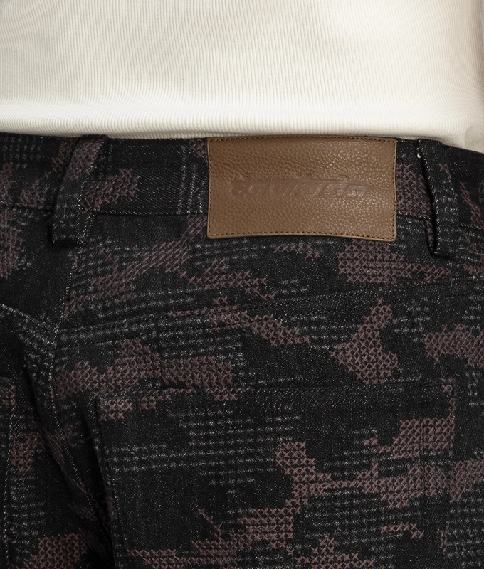 Distressed Camo Jeans