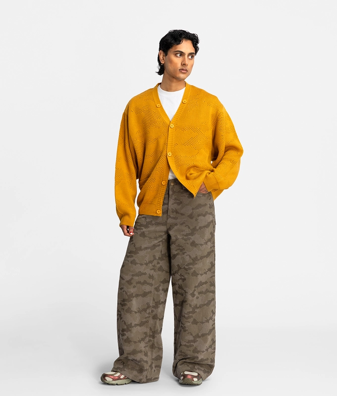 Oversized Jacquard Cardigan