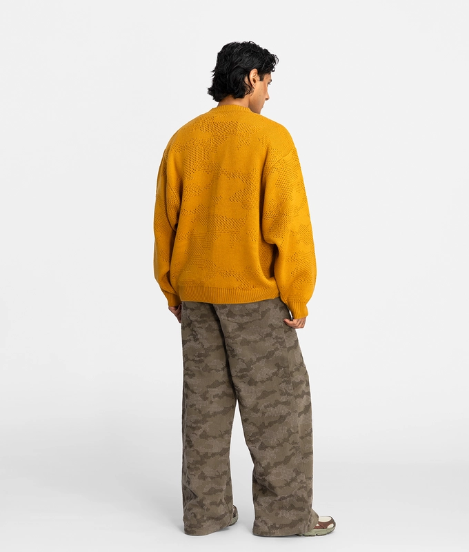 Oversized Jacquard Cardigan