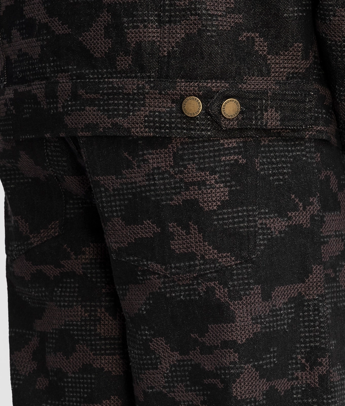 Distressed Camo Trucker