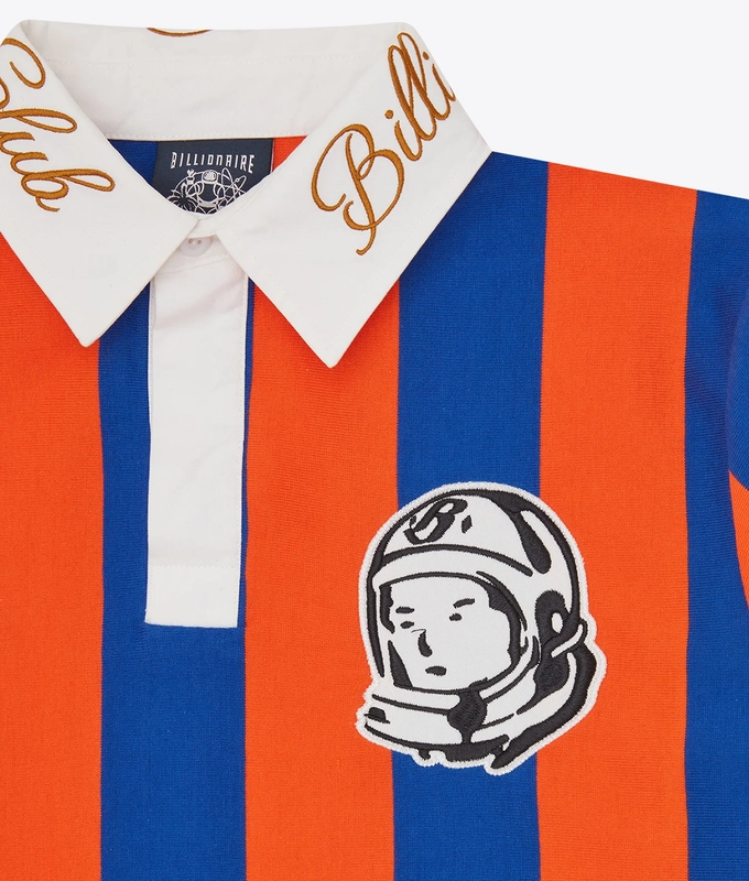 HEAVY STRIPE LONG SLEEVE RUGBY POLO