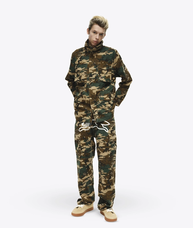RUNNING DOG CAMO CARGO PANT