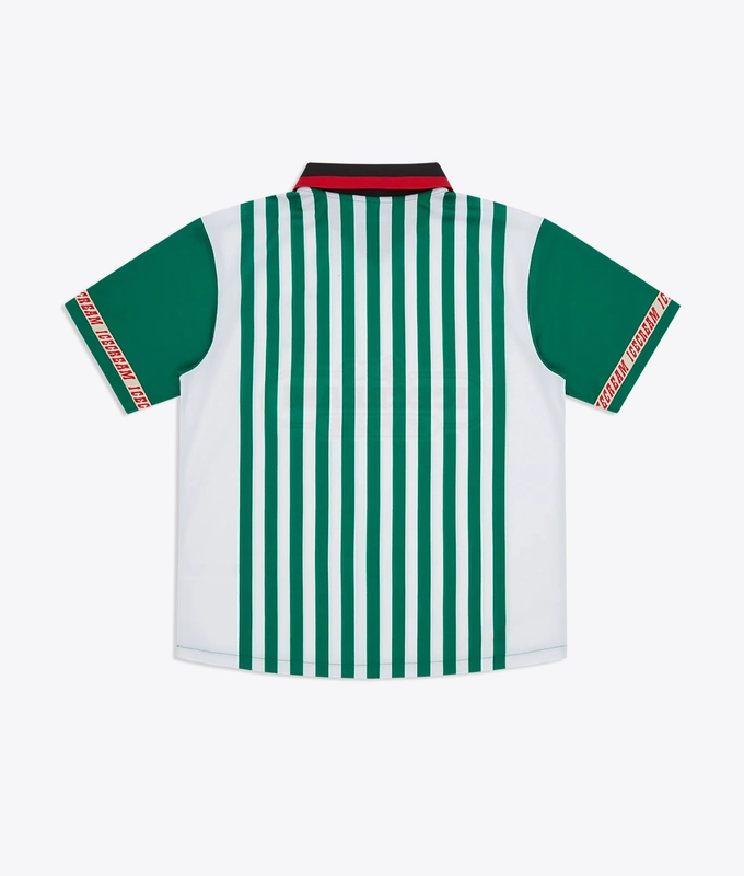 STRIPED FOOTBALL POLO