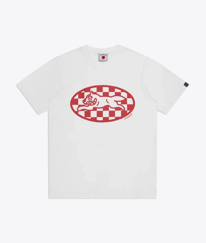 CHECKER RUNNING DOG T-SHIRT