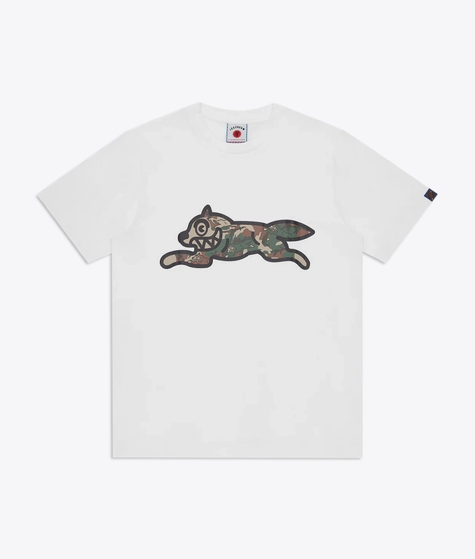 WOODLAND CAMO RUNNING DOG T-SHIRT