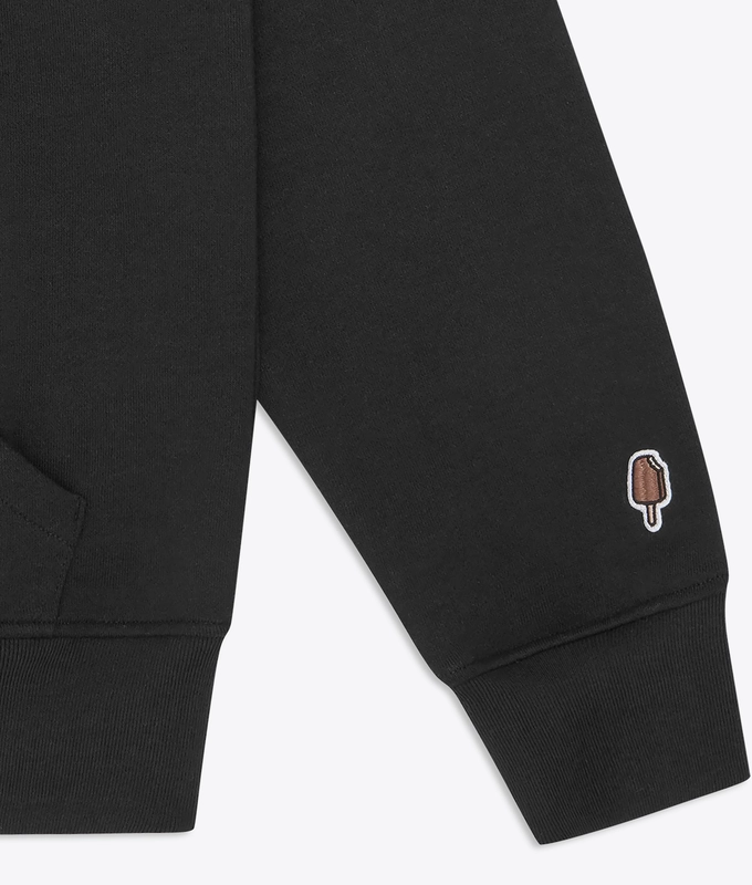 WOODLAND CAMO RUNNING DOG POPOVER HOODIE