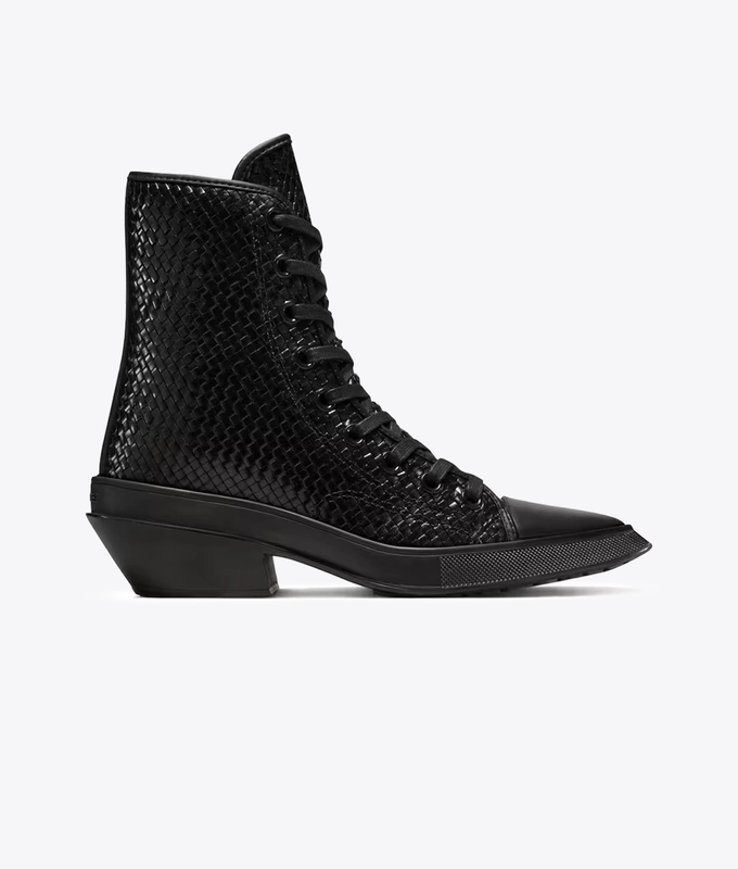 CHUCK 70 DE LUXE POINTED PLATFORM WOVEN LEATHER HIGH