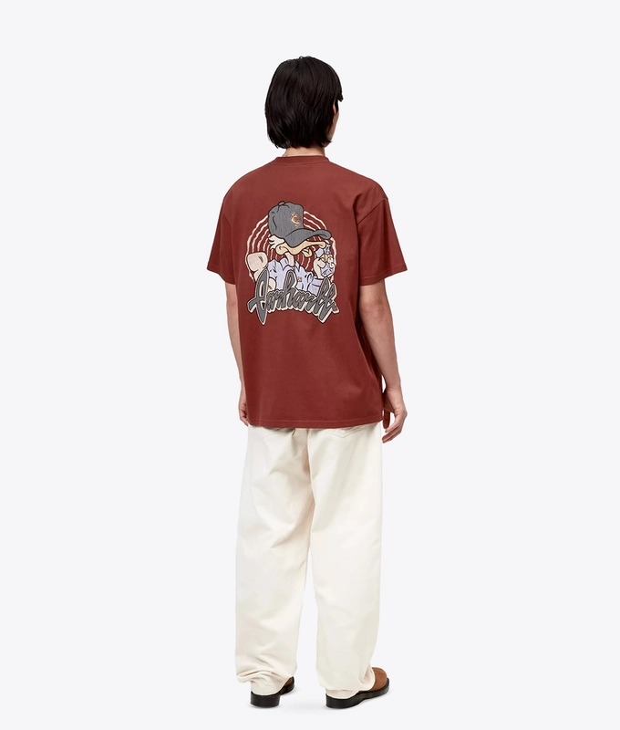 HEAVY STONE WASHED SHORT SLEEVE CHEDDA T-SHIRT