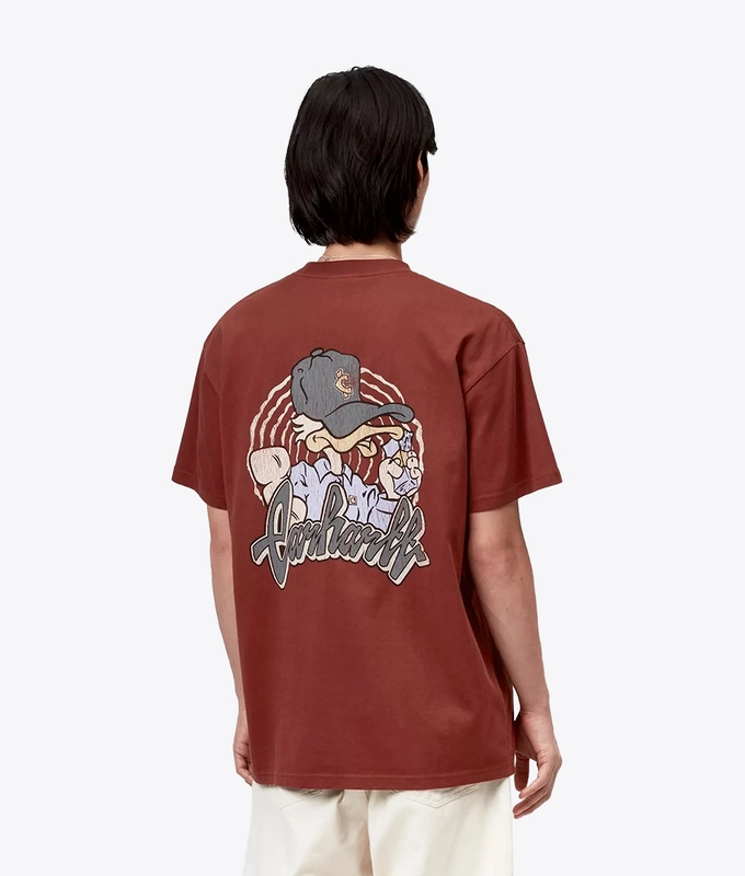 HEAVY STONE WASHED SHORT SLEEVE CHEDDA T-SHIRT