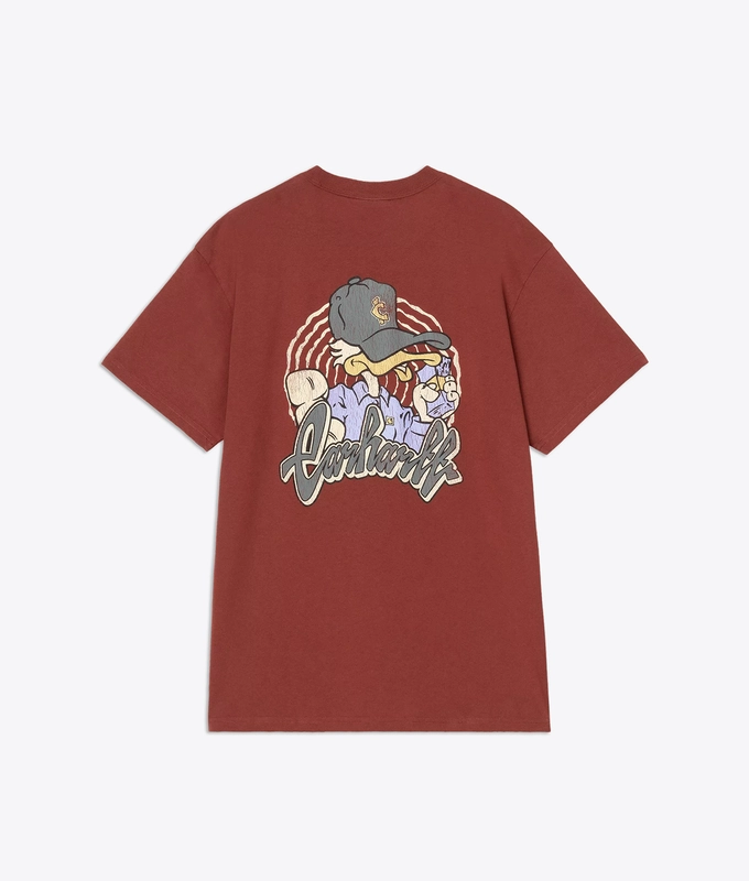 HEAVY STONE WASHED SHORT SLEEVE CHEDDA T-SHIRT