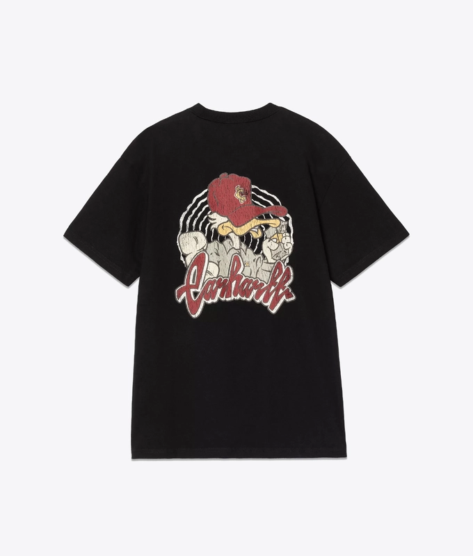 HEAVY STONE WASHED SHORT SLEEVE CHEDDA T-SHIRT