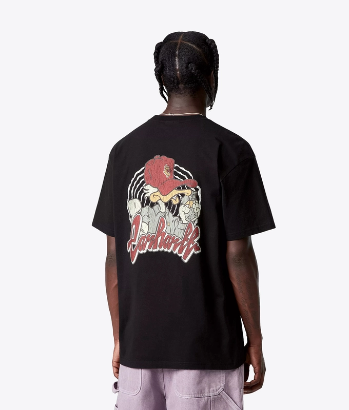 HEAVY STONE WASHED SHORT SLEEVE CHEDDA T-SHIRT