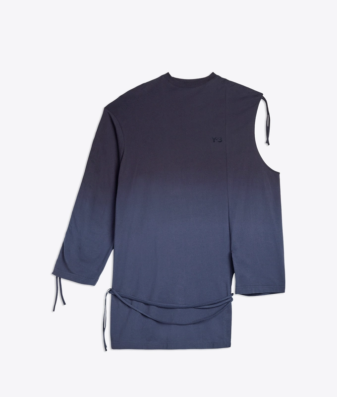 DIP DYE CINCHED DRAPE TEE